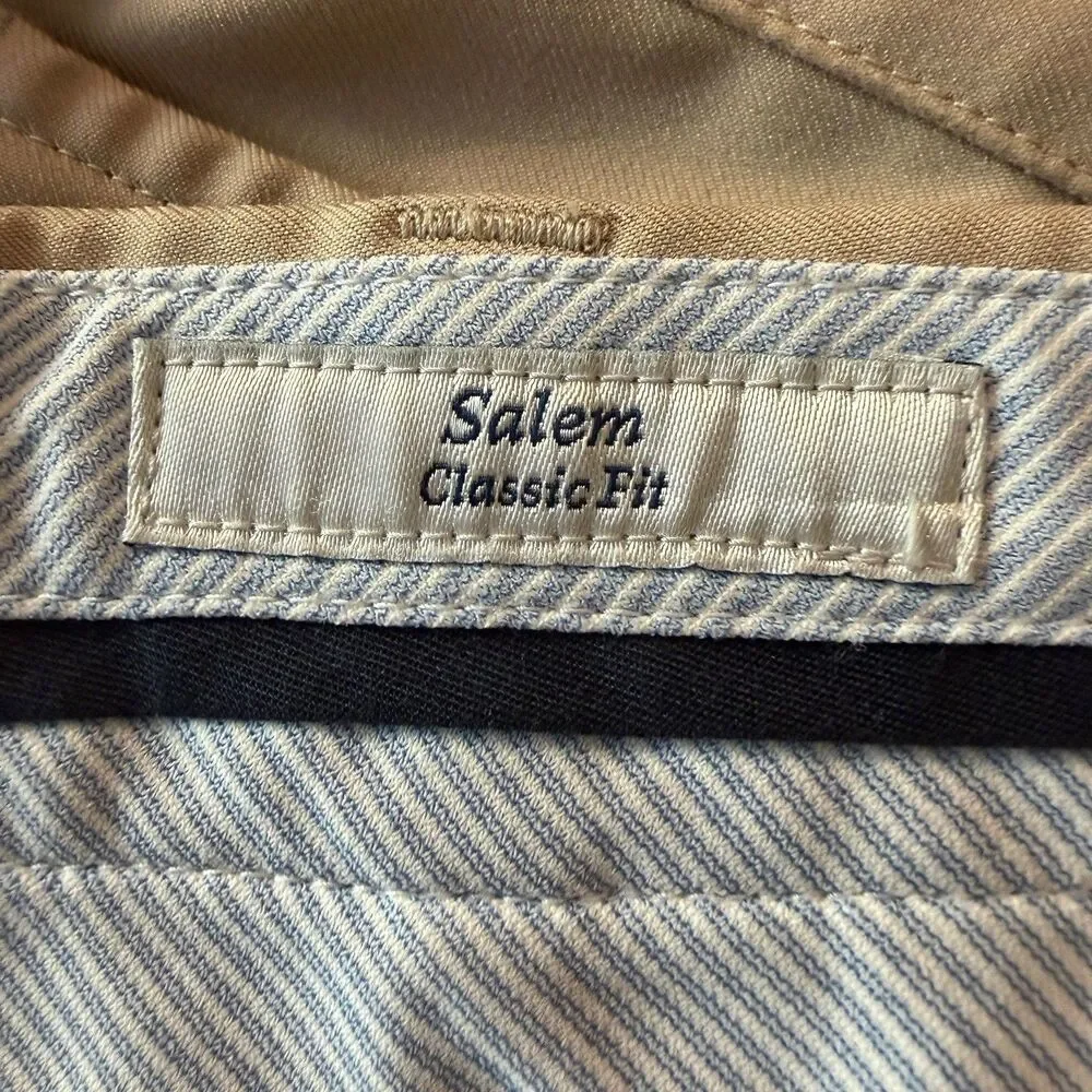 Peter Millar Salem Classic Fit Khaki Chino Shorts Men 44 Golf Preppy Stretch